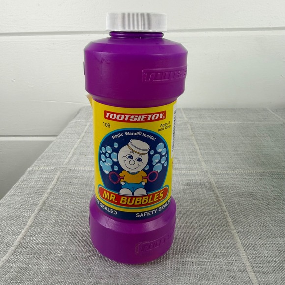 Tootsie Toys Other - Tootsie Toy Mr Bubbles 16 Fl Oz Purple Jar‎ with Magic Wand New *READ*